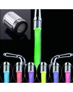 7 colori rgb luce led rubinetto per doccia bagno spruzzatura testa