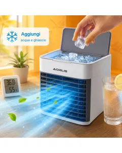 Condizionatore Portatile 500ML Mini Air Cooler USB 3 Velocità LED Raffrescatore