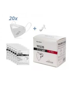 Mascherine YX135 FFP2 con clip  20pz.