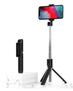 Treppiede Portatile Selfie Stick espandibile con Telecomando iOS e Android