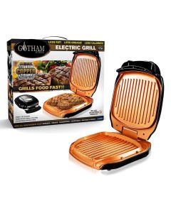 Grill Elettrico con Rivestimento in rame antiaderente per grill multiuso a basso contenuto di grassi 