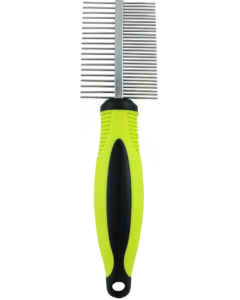 Pettine con setole rigida da entrambi i lati -pettine per la cura del pelo di piccoli animali