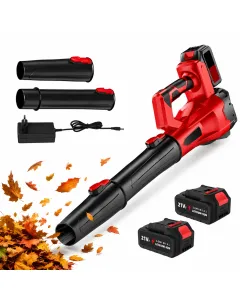 Soffiatore a Batteria 21V Senza Fili – 6 Velocità con Doppia Batteria e Caricabatterie