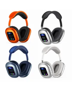Cuffie Bluetooth Wireless 5.4 con Display Integrato – Audio Hi-Fi Stereo, Bluetooth 5.4, Microfono, Over-Ear