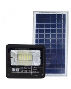 Faro Led Con Ricarica Solare 25W Impermeabile IP67 FB-8825 6500K Luce Fredda