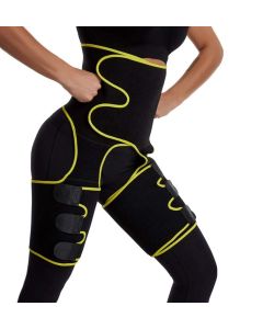 Allenatore di Fascia per Il Sudore del Corpo - Rifiniture per Coscia Corsetto Butt Lifter Shapewear e Fianchi Cintura Cintura Regolabile in Vita Monopezzo per Donna e Uomo