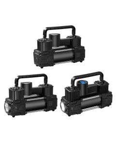 Compressore d'aria 12v 150psi con led di emergenza torcia elettrica per moto auto