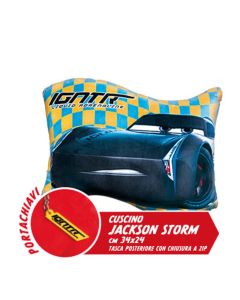 Cuscino Rettangolare porta tablet smartphone di sicurezza 10 pollici Cars 3 Jackson Storm 