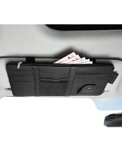 Organizzatore per Visiera Parasole per Auto Interni in Pelle Accessori Custodia in Pelle Tasca per Custodia Borsa per Carta Chiave di Licenza Telefono Cellulare Bill Documento