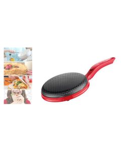 Crepiera elettrica 600w diametro antiaderente padella piastra per crepes silver crest