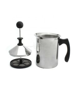 Montalatte Acciaio Inox Cappuccino Moka Shake Casa Ufficio Lavoro 800 Ml