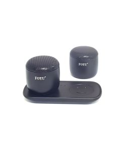 Coppia mini casse speaker altoparlante 3w bluetooth v5.0 wireless vivavoce foyu fo-y62