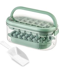 Mini Stampo per Cubetti di Ghiaccio – Contenitore Rotondo per Congelatore, 99 Palline di Ghiaccio per Cocktail, Whisky, Tè e Caffè