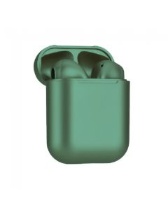 Cuffie Auricolari inPods 12 Verde Opaco TWS Bluetooth Wireless 5.0 Touch Microfono Compatibili iOS Android