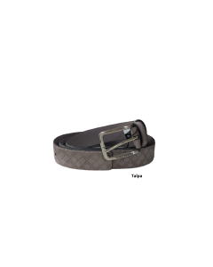 Egon Furstenberg PF 847-35 Cintura in pelle uomo Salvadanaio in Alluminio Talpa