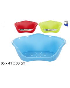 Cuccia in Plastica da salotto per Cani e Gatti elegante Lettino per animali domestici 65 x 41 x 30 cm 