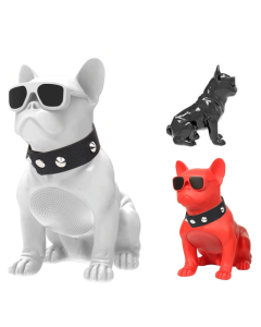 Altoparlante portatile Bluetooth potente wireless M10 Bulldog colonna musica e suono esterno nero bianco rosso