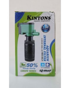 kintons iQ Aquarium Internal Filter (iQ 860F) Power Aquarium Filter   (filtrazione meccanica per acqua salata e acqua dolce) 3.3w