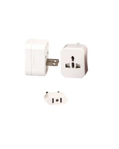 Adattatore universale viaggio 3in1 Internazionale spina presa elettrica + custodia