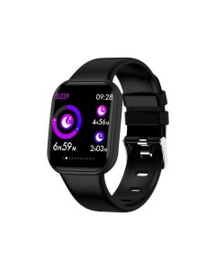 Smart Watch serie 6 Bluetooth chiamata pedometro frequenza cardiaca impermeabile uomo donna Sport NERO