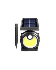 Picchetto Led Solare Giardino 56Cob Faretto Luce Fredda Sensore Movimento B0391