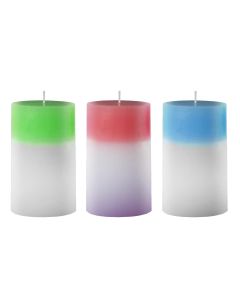 Candele Naturali Candele A Colonna Con Luce A LED Integrate Che Cambiano Colore