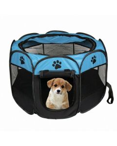 Pet Portatile Pieghevole per casa campeggio per animale domestico Esercizio 8 Pannelli Kennel 80 x 80 cm