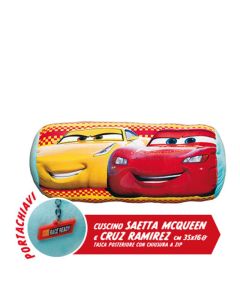 Cuscino Cilindrico porta tablet smartphone di sicurezza 10 pollici  Cars 3 Saetta McQuee e Cruz Ramires