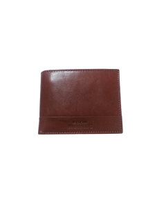 Egon Furstenberg PF 513-9 Portafoglio uomo in pelle portamonete carte credito Tabacco