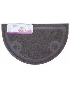 Tappetino cibo per cani impermeabile Tappetino per alimentazione per animali domestici 36 x 59 cm Nero