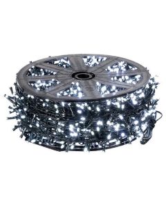 Dictrolux Luci natalizie 40 mt Bobina 2000 LED Luce Bianco Freddo 31 V