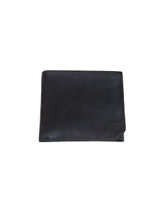 Egon Furstenberg PF 509-4 Portafoglio uomo in pelle portamonete carte credito Nero Grigio con sistema anticlonazione carte di credito