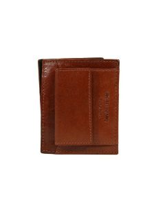 Egon Furstenberg PF 518-26 Portafoglio uomo in pelle portamonete carte credito Tabacco