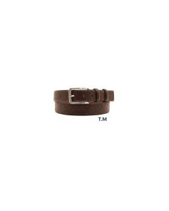 Egon Furstenberg PF 847-35 Cintura in pelle uomo Salvadanaio in Alluminio Testa Moro