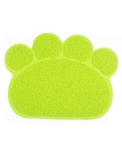 Tappetino antiscivolo animali igienico lettiera cane gatti 45x60 forma zampa Verde