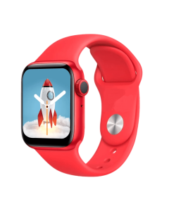 Smart Watch serie 6 Bluetooth chiamata pedometro frequenza cardiaca impermeabile uomo donna Sport ROSSO