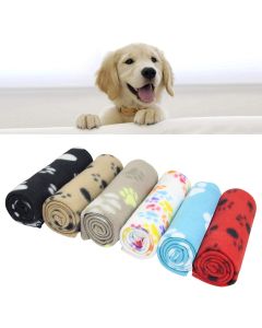 Coperta per Animali Domestici con Stampa a Zampa per Cane o Gatto Finitura Morbida Coperta Invernale 50 x 70