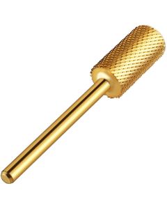 Punta professionale per Fresa per Unghie oro Forma cilindrica  Ideale per Manicure Pedicure Rimozione Gel Semipermanente  Acrilico  Nail Art