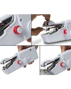 Mini Macchina Da Cucire Macchina Per Cucire a Mano Portatile Strumento Di Cucitura Rapida Per Tessuti Di Abbigliamento 