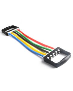 5 Spring Elastico per estensione petto e schiena. Allenamento a casa. Manubrio a molla portatile