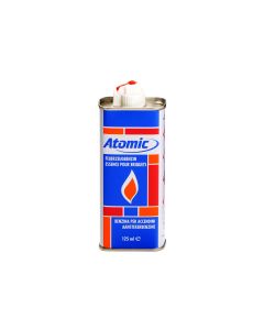 Lattina Fluido Benzina Latta Atomic Ricambio Ricarica Accendini 125 Ml