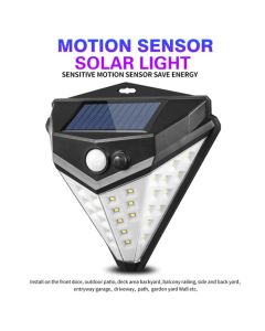 Faretto 38 led SMD con pannello solare sensore di movimento e crepuscolare Waterproof 
