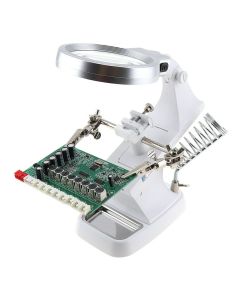 Lente ingrandimento led pinze tavolo riparazioni saldature