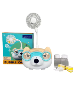 Cane cartoon macchina per bolle di sapone con ventola plus