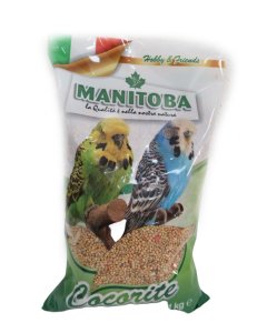 Miscuglio cocorite 1 kg mangime con semi e biscotto Manitoba