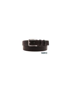 Egon Furstenberg PF 847-35 Cintura in pelle uomo Salvadanaio in Alluminio Nero