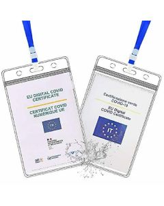 Porta Green Pass Custodia Green Pass 4X-11x15 cm 