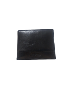 Egon Furstenberg PF 513-1 Portafoglio uomo in pelle portamonete carte credito Nero
