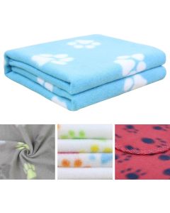 Coperta per Animali Domestici con Stampa a Zampa per Cane o Gatto Finitura Morbida Coperta Invernale 75 x 90