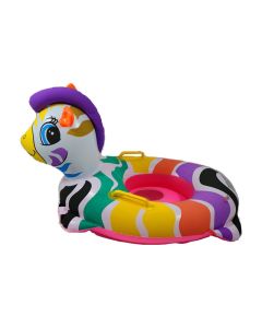 Gonfiabile portatile per bambini a forma di zebra colorata